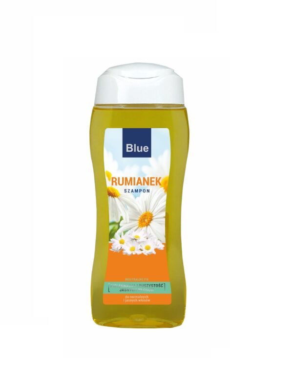 Szampon do włosów Blue Rumiankowy 300 ml – łagodny szampon z ekstraktem z rumianku dla nawilżenia i blasku włosów