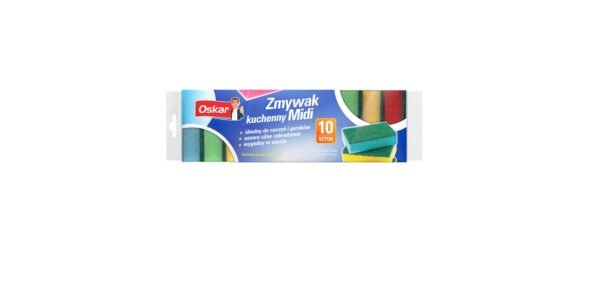 Oskar zmywak kuchenny 10 szt. – poręczny i wytrzymały do codziennego usuwania zabrudzeń