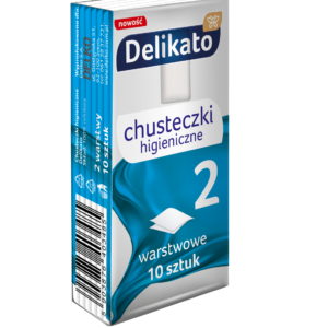 Delikato chusteczki higieniczne dwuwarstwowe 10 paczek – miękkie i chłonne