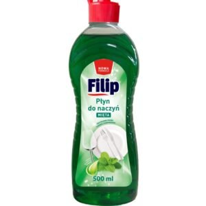 Płyn do mycia naczyń Filip Miętowy 0,5 l – skutecznie usuwa tłuszcz, nadaje świeży zapach mięty
