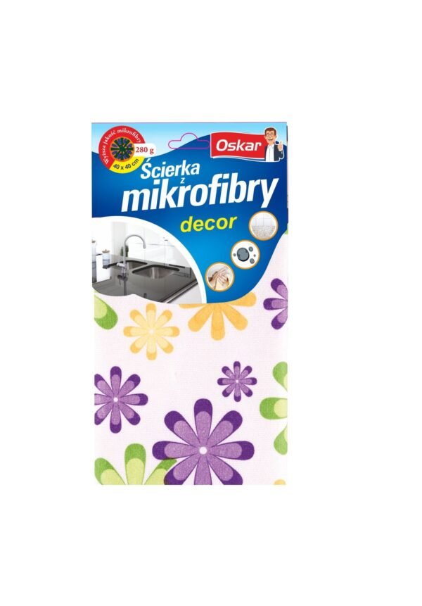 Ścierka mikrofibry Oskar Decor S – chłonna i dekoracyjna do czyszczenia kuchni