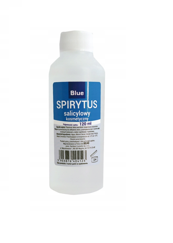 Spirytus salicylowy kosmetyczny Blue 120 ml – tonik odświeżający i antyseptyczny