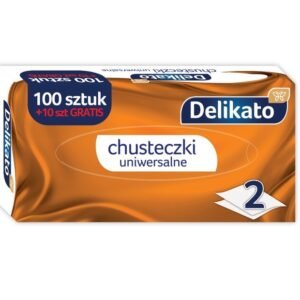 Chusteczki uniwersalne BOX A’100 2-warstwowe – wielofunkcyjne, chłonne i miękkie