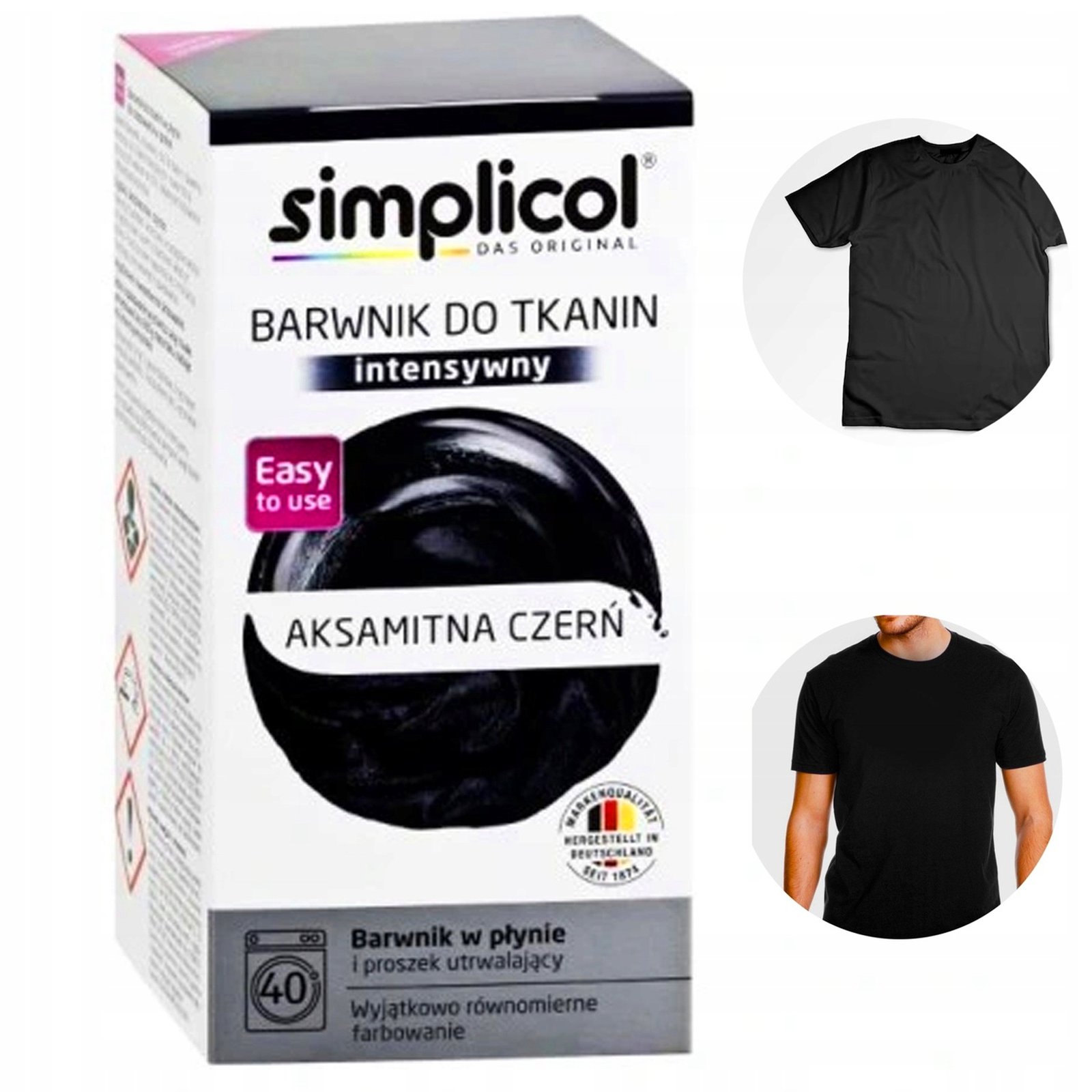 Simplicol barwnik do ubrań czarny - obrazek 3