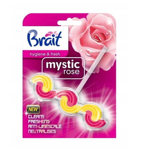 Kostka toaletowa 2-fazowa Mystic Rose 45 g – kwiatowa świeżość i ochrona muszli WC