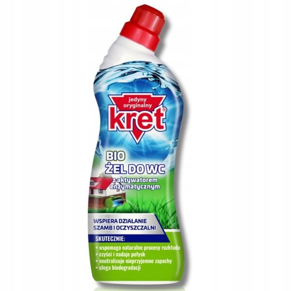 Kret BIO żel WC z aktywatorem enzymatycznym 750 g – ekologiczne odświeżanie toalety