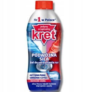 Kret Żel do Udrażniania Rur Podwójna Siła 700g