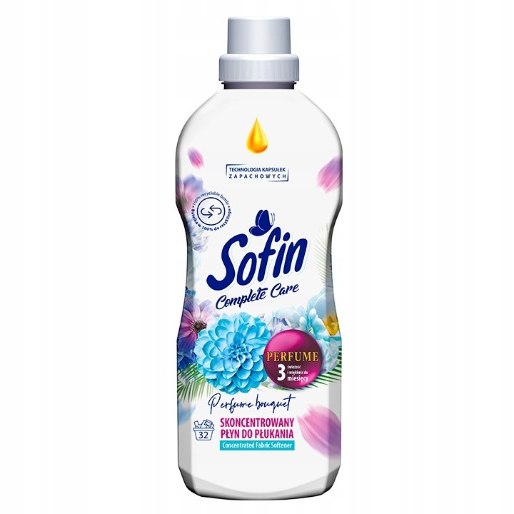 Sofin Perfume Bouquet płyn do płukania 800 ml – kwiatowo-perfumowany bukiet i miękkość tkanin