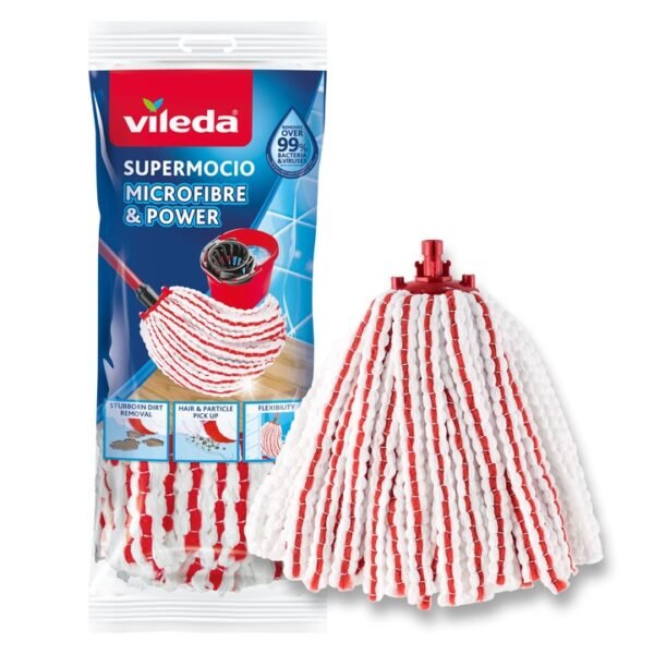 Vileda wkład mop sznurkowy Microfibre & Power – skuteczne zbieranie brudu i bakterii
