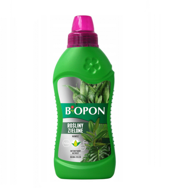 Biopon nawóz do roślin zielonych w płynie 1 L – intensywna zieleń i zdrowy wzrost