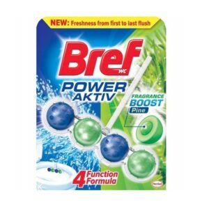 Bref Power Aktiv Pine kulki toaletowe 50 g – świeży zapach sosny i ochrona miski WC