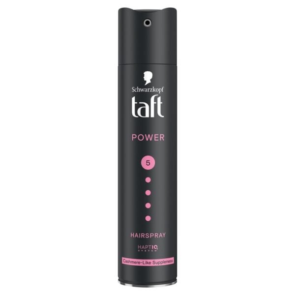 Taft Power 5 Cashmere lakier do włosów 250 ml – bardzo mocne utrwalenie i miękka, kaszmirowa faktura