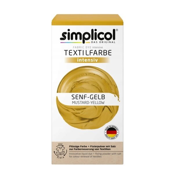 SIMPLICOL BARWNIK FARBA DO TKANIN UBRAŃ Musztarda