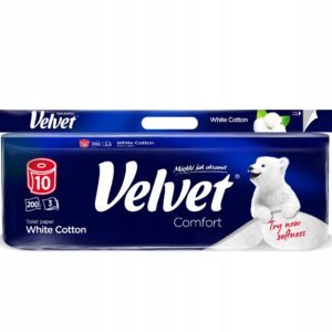 Papier toaletowy bezzapachowy Velvet 10 szt.