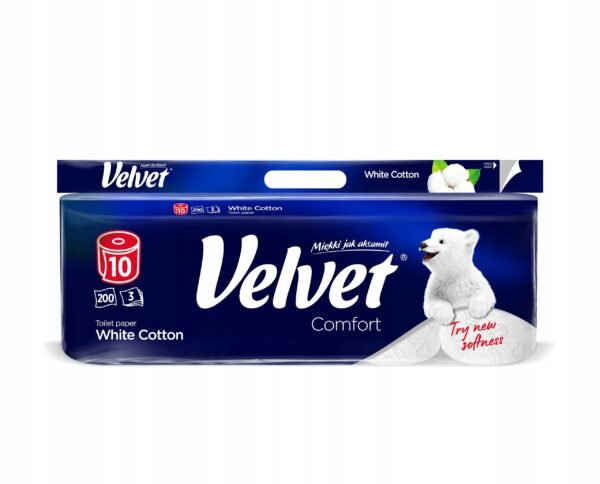 Papier toaletowy bezzapachowy Velvet 10 szt.