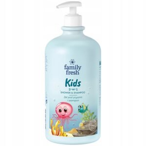 Family Fresh Kids żel pod prysznic i szampon 2w1 1L